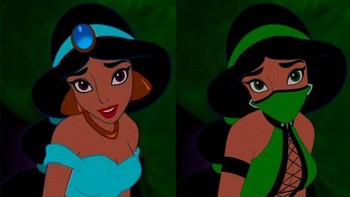 Sebagai seorang putri kerajaan, sepertinya Jasmie lebih memilih pensiun dan mulai berlatih untuk ikut dalam kejuaran Mortal Kombat sebagai Jade. (Foto: Geektyrant)
