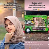 Gambar wajah wanita ini viral karena banyak ditemukan di belakang truk.  Wanita yang fotonya viral ini pun terkejut dan bertanya-tanya, mengapa gambar wajahnya bisa berada di bagian truk dan juga angkutan umum. Ialah Cut Rauzha Amalia lewat akun TikToknya @pocutrauzha_, yang curhat soal gambar dirinya kerap ditemukan jadi hiasan di belakang truk dan angkutan umum.Foto: Dok. Tangkap layar akun TikTok @pocutrauzha_.