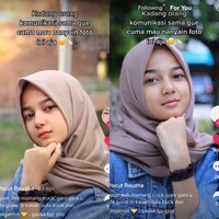 Kadang orang komunikasi sama gue cuma mau nanyain foto ini aja. Sampai guru SMP pun manggil cuma mau lihatin gue jadi highlight artikel yang judulnya janda lebih menggoda, tulis akun TikTok @pocutrauzha_. Foto: Dok. Tangkap layar akun TikTok @pocutrauzha_.