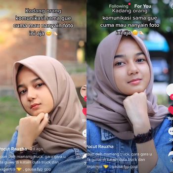 Kisah kocak wanita yang wajahnya ada di truk dan angkutan umum.