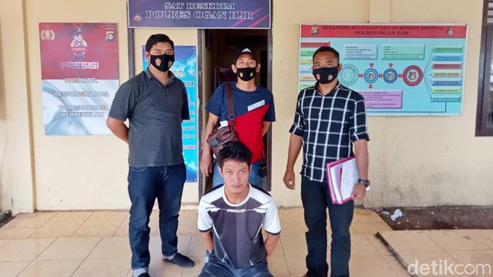 Paman di Ogan Ilir, Sumsel ditangkap usai cabul keponakannya berusia 4 tahun. (Prima Syahbana/detikcom)