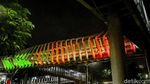 Saat Lampu Berwarna Bendera Palestina Hiasi Kawasan Ibu Kota