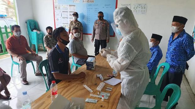 Tes swab di Bekasi (Dok Polres Metro Bekasi)