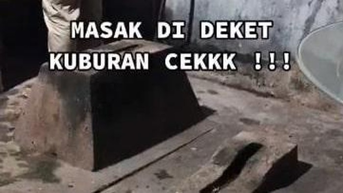 viral TikTok Dapur viral ada makamnya