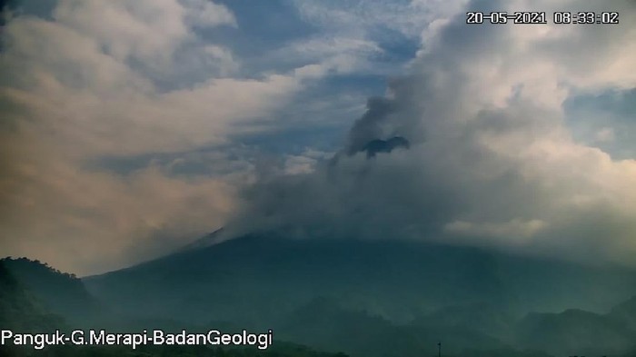Erupsi Gunung Merapi 20/5/2021 pagi