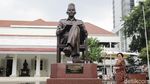 Momen Megawati Resmikan Patung Bung Karno di Lemhanas