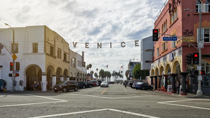 Pantai Venice di California saat masih rapi