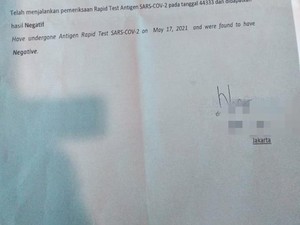 Palsukan Surat Tes COVID demi Mudik, 2 Warga Tangerang Ditangkap