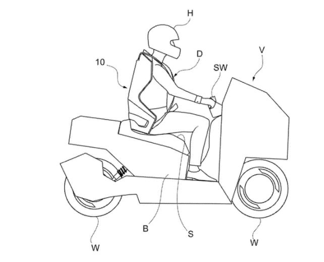 Airbag sepeda motor