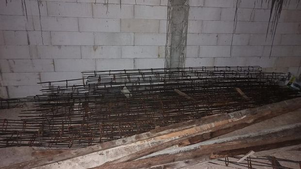 barang bukti pencurian besi yang dicuri ketua perindo nganjuk
