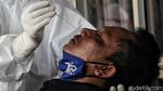 Cegah Corona, Buruh Pabrik yang Balik dari Mudik Diswab Antigen