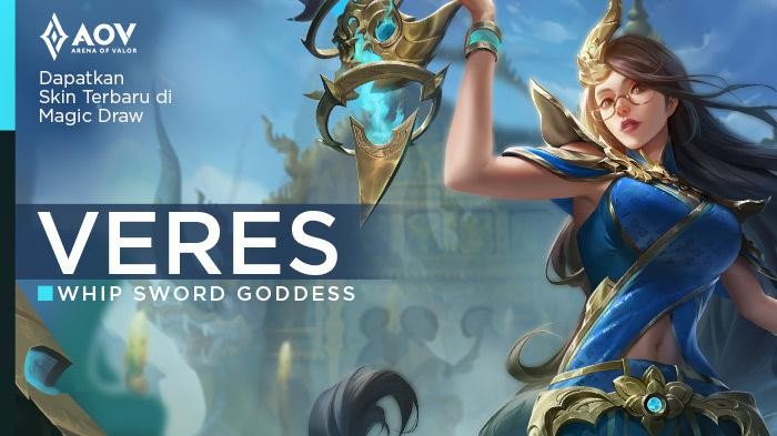 Dapatkan Skin Veres Terbaru Bernama Whip Sword Goddess di Magic Draw