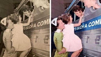 “Bisakah Anda, tolong, mewarnai foto keluarga saya?” (Foto: Brightside)