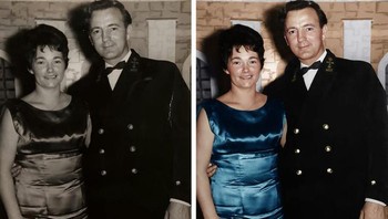 Kakek-nenek saya, tolong. Saya tidak sepenuhnya yakin warna bajunya, tapi saya pikir dia mengatakan dahulu kala itu berwarna biru, (Foto: Brightside)