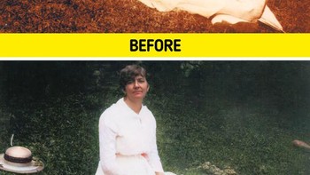 “Berharap untuk mengejutkan nenek saya yang berusia 93 tahun pada hari ulang tahunnya dengan foto ibunya yang diwarnai jika ada yang ingin mengambil foto itu.” (Foto: Brightside)