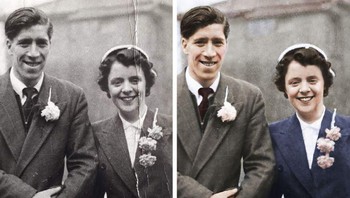 “Saya ingin memberikan hadiah untuk ayah saya. Mereka adalah ibu dan ayahnya. (Foto: Brightside)