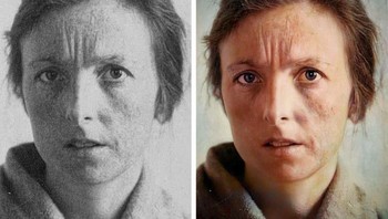 “Ini adalah nenek buyut saya, Kathleen. Dia memiliki kulit putih, rambut coklat kemerahan, dan mata biru keabu-abuan. (Foto: Brightside)