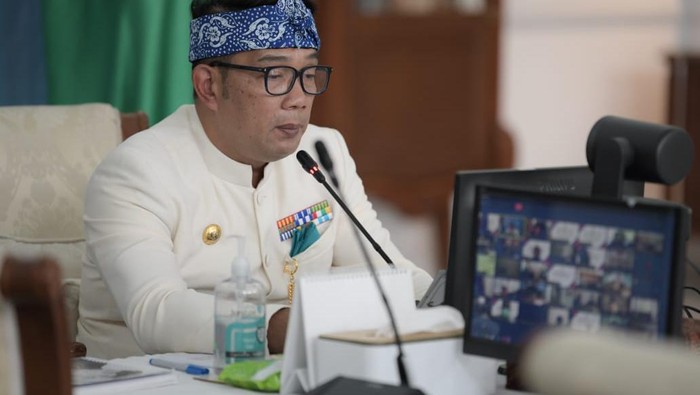 Gubernur Jabar Ridwan Kamil di Gedung Pakuan, Kota Bandung, Kamis (20/5/2021)
