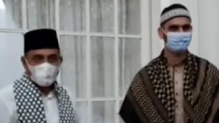 Gubsu Edy dan Imam asal Palestina (Instagram Edy Rahmayadi)