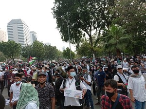 Kerumunan di Aksi Bela Palestina, Polisi Minta Massa Jaga Jarak!