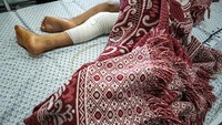 Setidaknya 61 anak-anak terbunuh di Gaza dan dua anak yang terbunuh di Israel. Getty Images/Fatima Shbair  