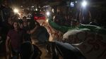 Sorak-sorai Warga Gaza Sambut Gencatan Senjata Hamas-Israel