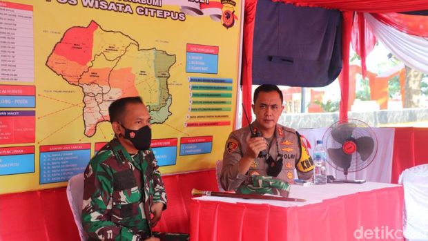 Penjagaan obwis di Sukabumi.