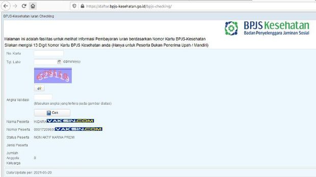 Vaksincom BPJS data bocor