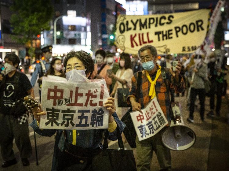 Warga Jepang Gaungkan Penolakan Olimpiade Tokyo