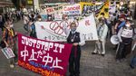 Warga Jepang Gaungkan Penolakan Olimpiade Tokyo