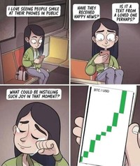 Pasar crypto belakangan ini dilanda penurunan meski kini naik sangat perlahan. Meme ini gambarkan kerasnya dunia crypto.