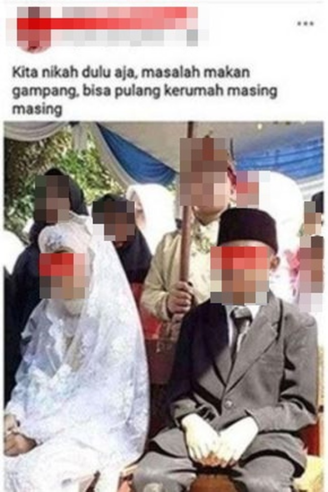 Definisi mau nikah tapi belom punya uang buat berumah tangga. Yaudah yang penting udah nikah dulu biar halal. Foto: Instagram/@recehtapiviral
