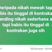 Coba gimana maksudnya, jadi pengin baca dua kali kan.. Apapun pilihannya, sama-sama tetap tinggal di kontrakan. Foto: Instagram/@recehtapiviral