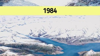 Gletser Columbia yang terletak di pantai selatan Alaska, AS, adalah salah satu yang paling terpengaruh oleh perubahan suhu dalam beberapa dekade terakhir, terutama karena pemanasan global. Foto: dok Brightsight