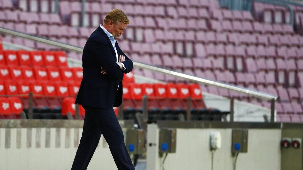 Pelatih Barcelona, Ronald Koeman. (Foto: AP/Joan Monfort)