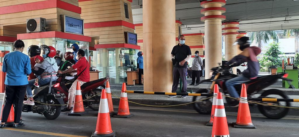 Suasana Ancol pukul 09.00 WIB, Sabtu (22/5/2021)