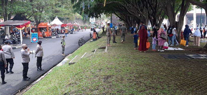 Suasana di TMII, pukul 09.45 WIB, Sabtu (22/5/2021)/Yogi-detikcom