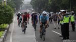 Ada Uji Coba Road Bike, JLNT Kp Melayu-Tanah Abang Ramai Pesepeda