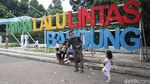 Ditutup Sementara, Begini Suasana di Taman Lalu Lintas Bandung