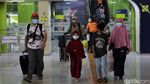 Potret Pemudik Arus Balik Wara-wiri di Stasiun Gambir