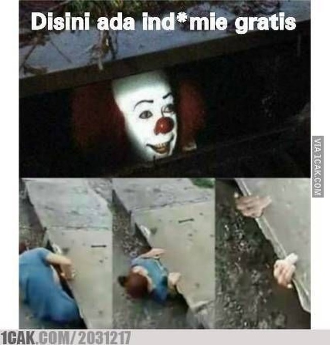 Demi makanan gratis pas tanggal tua segalanya pun rela dikorbankan, termasuk nyawa sekalipun. Sungguh kasihan dan benar-benar bikin iba. Foto: 1cak.com