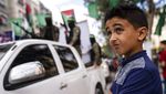 Kala Pejuang Hamas Unjuk Gigi di Kota Gaza