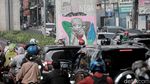 Mural Dukungan Palestina Mejeng di Jalanan Ciledug