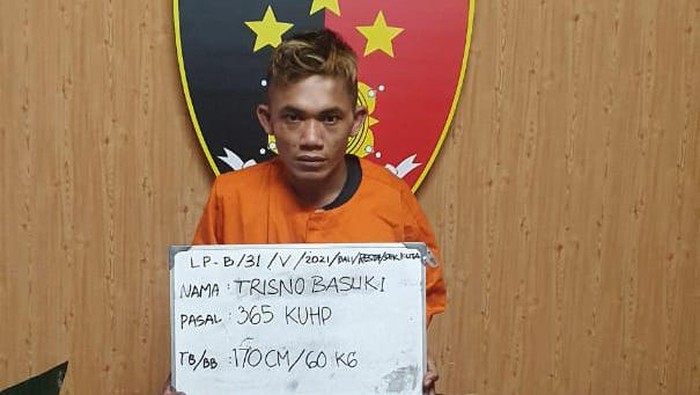 Pelaku penjambretan WNA Jerman di Bali