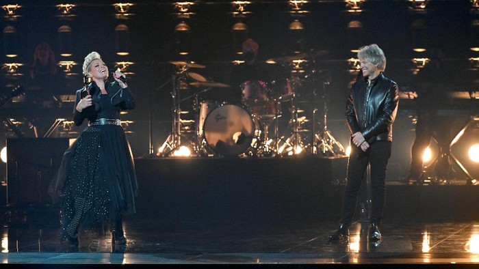 P!nk performs at the 2021 Billboard Music Awards at the Microsoft Theatre in Los Angeles, Ca
