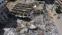 Kini Israel dan Hamas telah sepakat untuk melakukan gencatan senjata. Perkantoran di Jalur Gaza pun dilaporkan akan segera beroperasi kembali. AP Photo/Khalil Hamra.