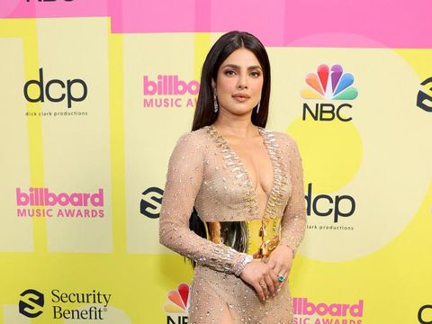 LOS ANGELES, CALIFORNIA - MAY 23: Priyanka Chopra Jonas poses backstage for the 2021 Billboard Music Awards, broadcast on May 23, 2021 at Microsoft Theater in Los Angeles, California.   Rich Fury/Getty Images for dcp/AFP (Photo by Rich Fury / GETTY IMAGES NORTH AMERICA / Getty Images via AFP)