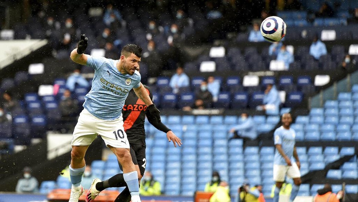 Sergio Aguero ingin main di final Liga Champions (AP/Peter Powel)