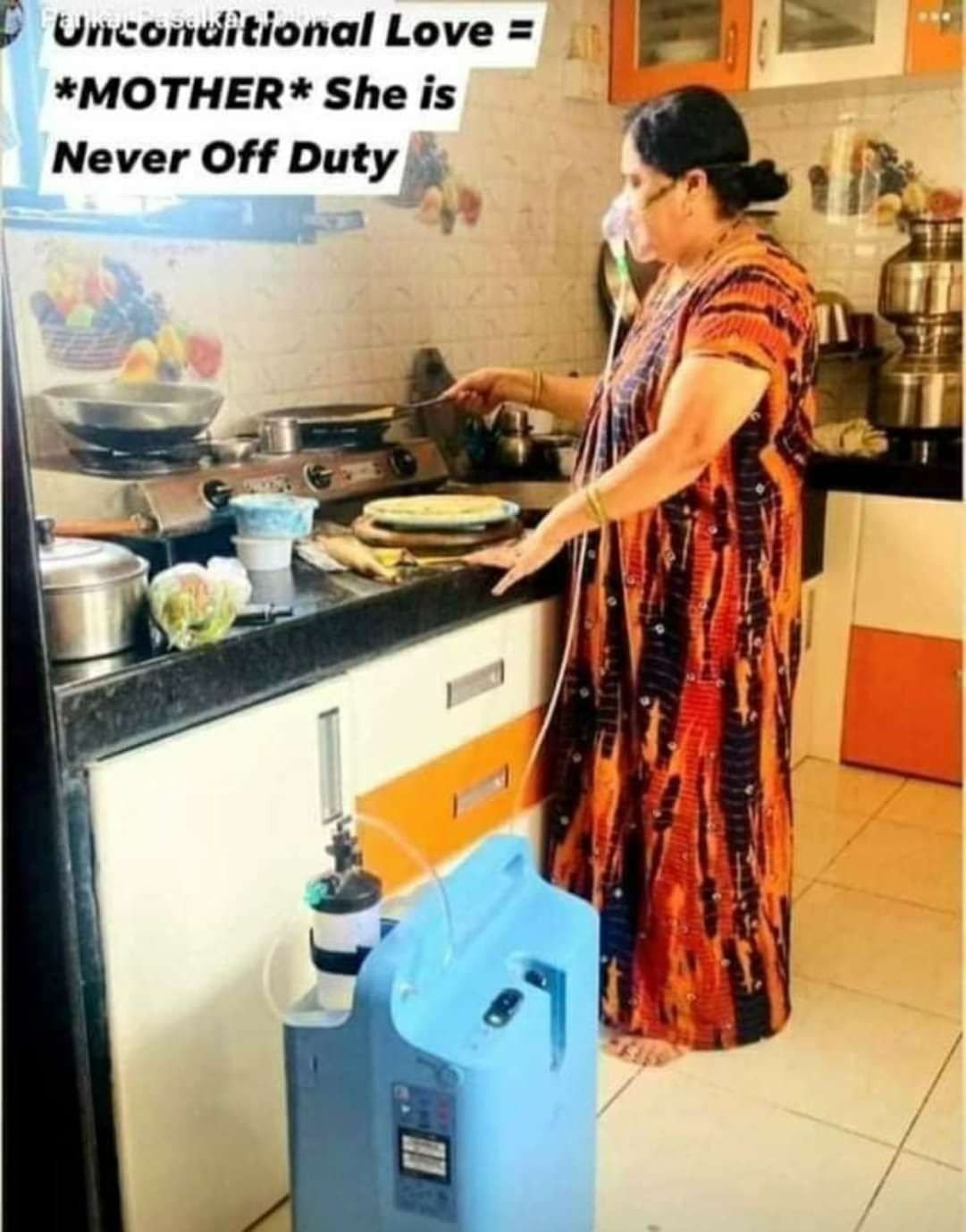 Unggah Foto Ibu Pakai Selang Oksigen Saat Masak, Pria Ini Dibanjiri Hujatan
