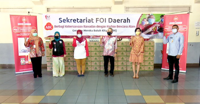 ABC memberikan bantuan kepada korban bencana alam di 15 kota.